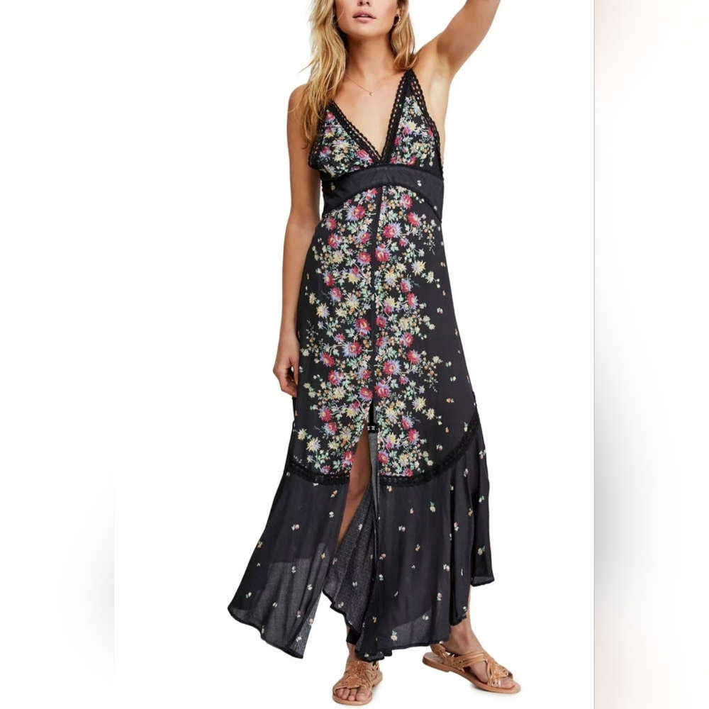 Free people Paradise Floral Print Maxi Dress